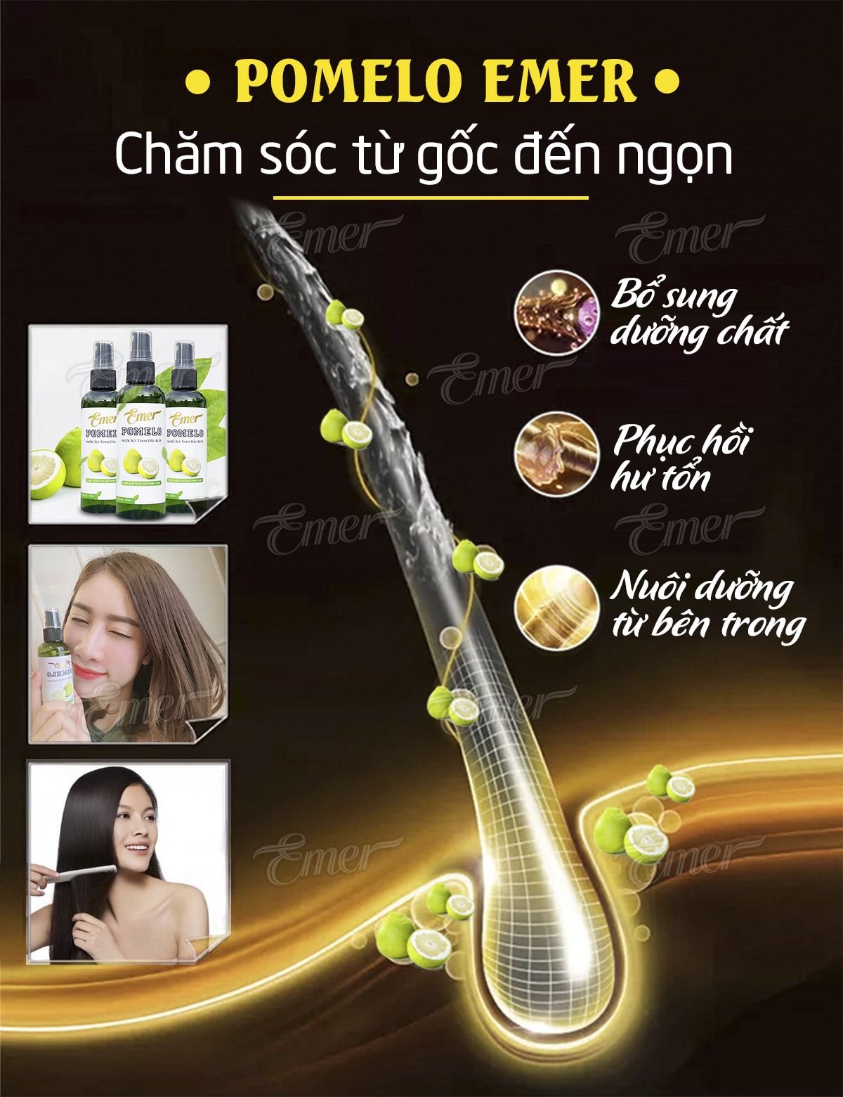 Xịt tóc bưởi Emer